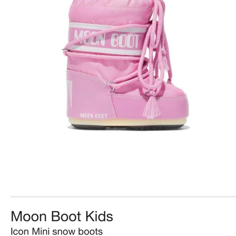 Moon Boot Kids Icon Mini Pink Snow Boots